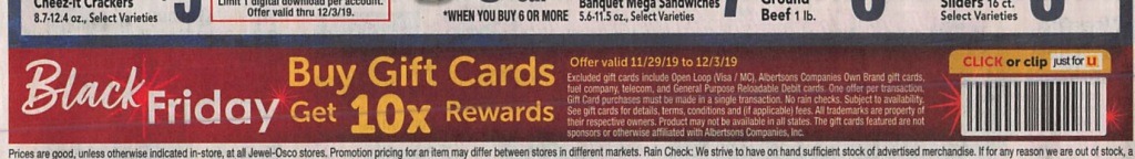 Earn Up to 10X Rewards on Select GC Purchase