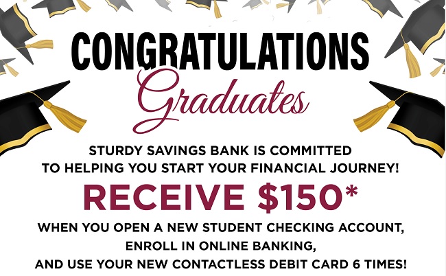Sturdy Savings Bank Student Checking Bonus