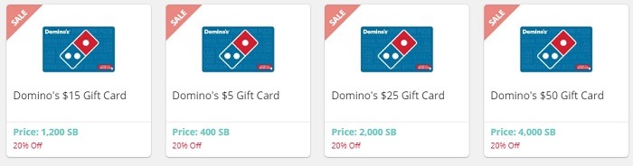 Swagbucks Domino's GC Promotion