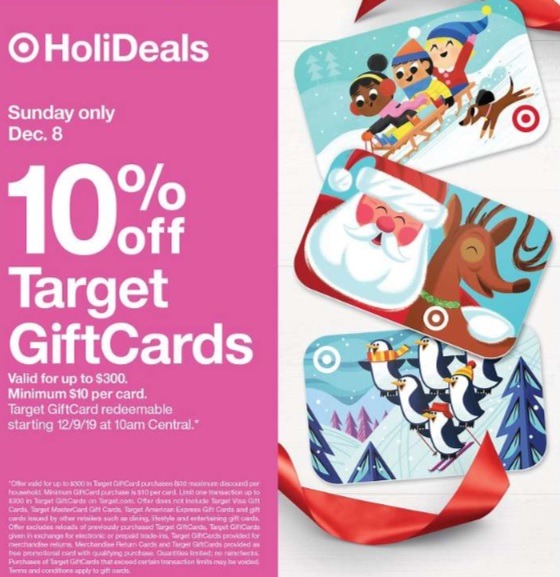 10% Off Target Gift Cards