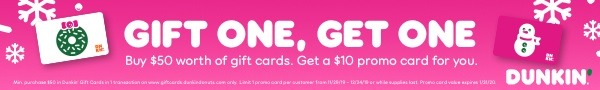 Dunkin Donut promotions