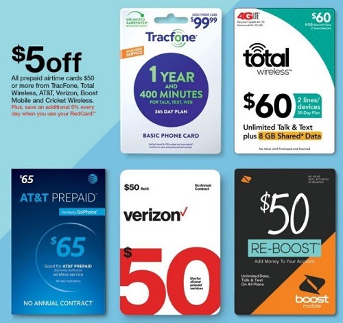target gift card promotion prepaid airtime