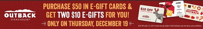 Outback Steakhouse eGiftCard Promotion