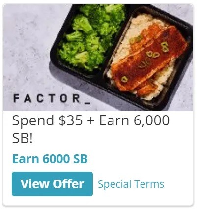 Earn 6,000 w/ Factor Sign-Up