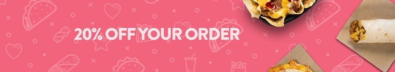 taco bell 20 percent off order