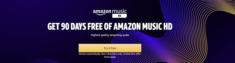 amazon music 90 days free