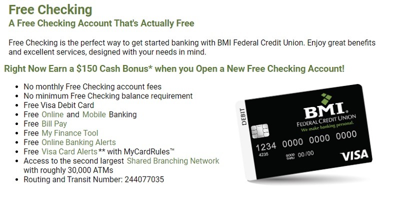 BMI Federal Credit Union Promotions 150 Checking Referral Bonuses OH BMI Federal Credit Union Promotions 150 Checking Referral Bonuses OH