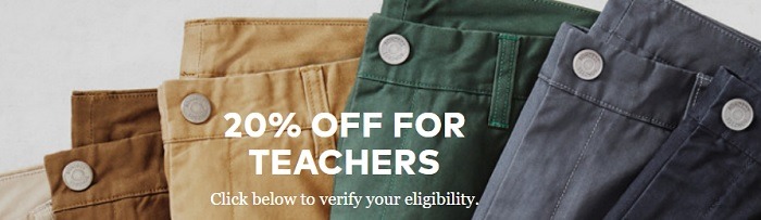 Bonobos 20 Pct Off For Teachers Promotion