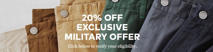 Bonobos Exclusive Military Offer