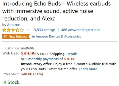 amazon echo buds promotion