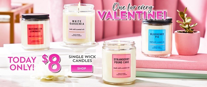 bath and body works 8 dollar single wick candles