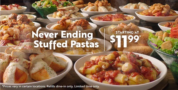 Olive Garden Promotions Buy One Take One To Go For 12 99 Get