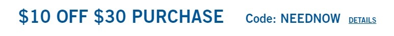 Get $10 Off $30 Purchase Coupon