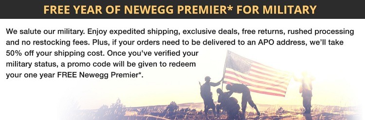 Newegg Military Discount