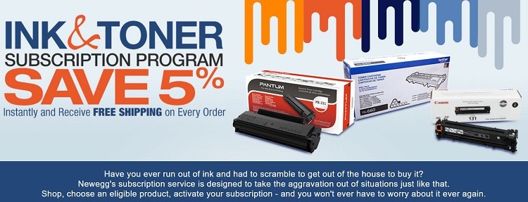 Newegg ink and toner subscription