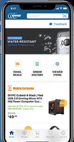 Newegg mobile app