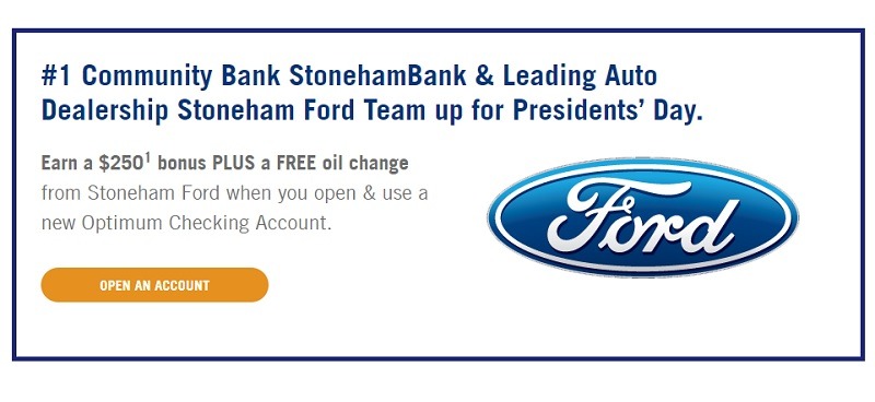 Stoneham Bank Promotions