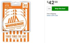 Whataburger Promotions: Free Whataburger w/ Medium Fry &amp; Drink Purchase, Purchase $45 Gift Card
