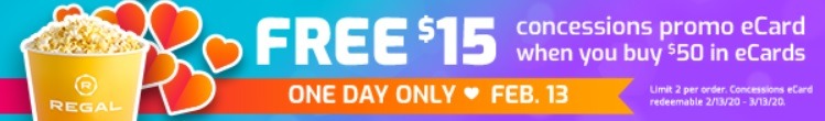 regal cinemas free 15 concession promo ecard