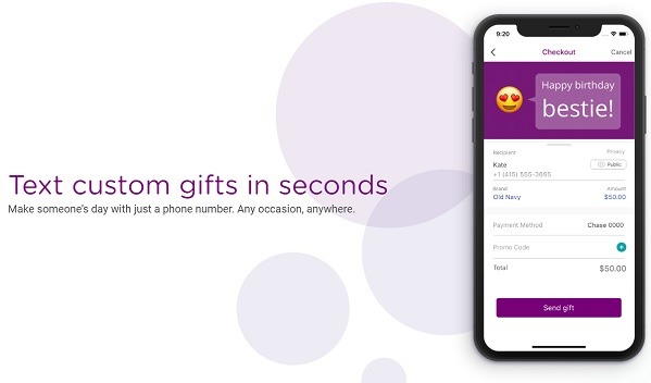 Bitmo Perks Text Custom Gifts