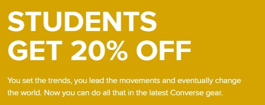 converse student promo code