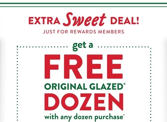 Free Orignal Glazed Dozen w/ Any Dozen Purchase