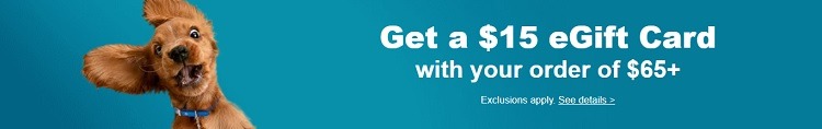 Petco 15 egift w 65 purchase