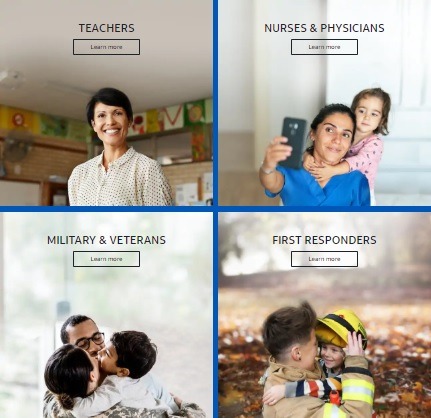 25% Discount for Teachers/Nurses & Physicians/First Responders/Military