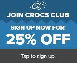 crocs club sign up