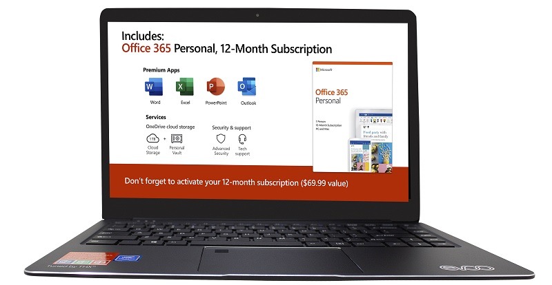 EVOO 14" Ultra Thin Laptop - Elite Series