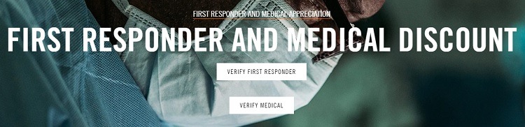 15% Medical/First Responder Discount