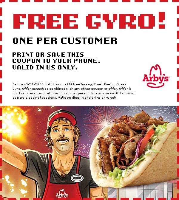 Free Gyro Coupon w/ Game Completion