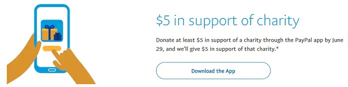 $5 In Support Of Charity