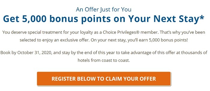 5,000 Bonus Points On Next Stay