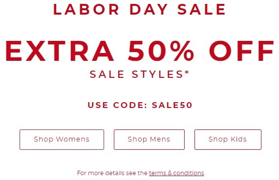 clarks labor day sale