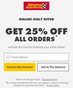 Advance Auto Parts Promotions: Up to 20% Off $100 Purchase Coupon, 25% ...