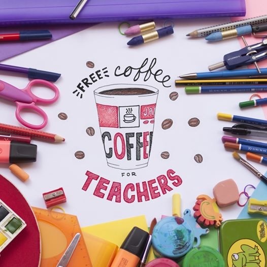 Free Coffee for Teachers Through 8/21