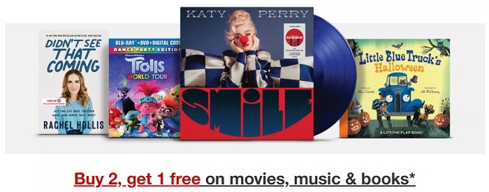 Buy 2 Get One Free Movies, Music & Books
