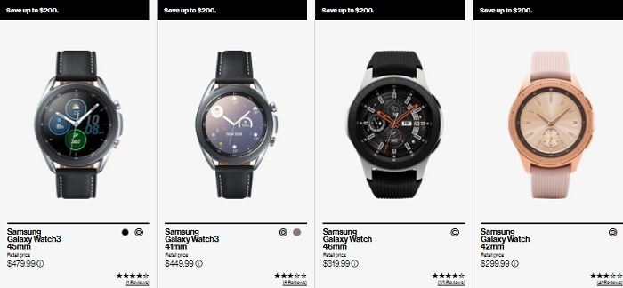 Up to $200 Off Samsung Smart Watches