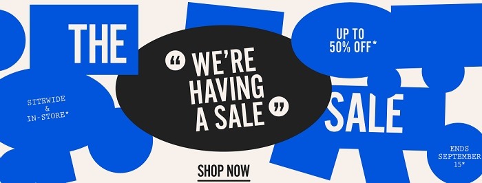 Up to 50% Off Sitewide