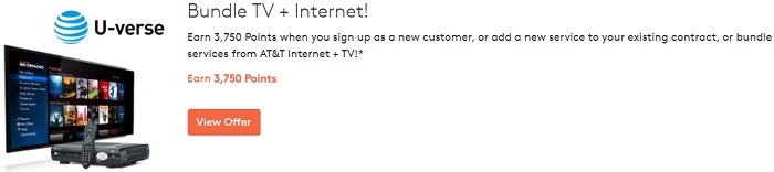 Earn 3,750 Points w/ AT&T