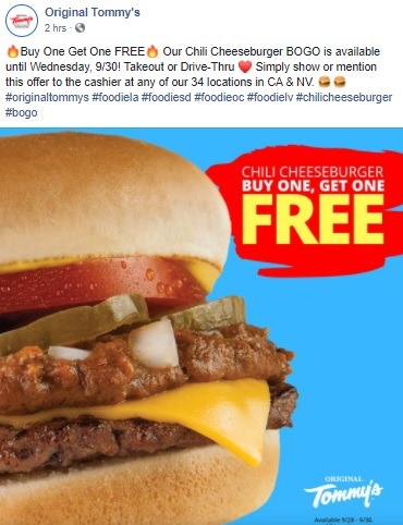 tommy's burger coupons