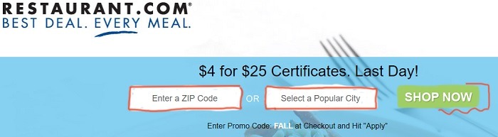 $4 for $25 Certificates