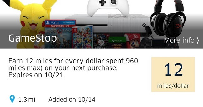 Earn 12x at GameStop