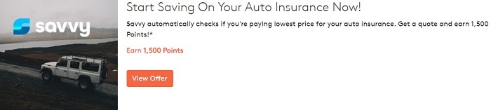 Earn 1,500 Points w/ Savvy