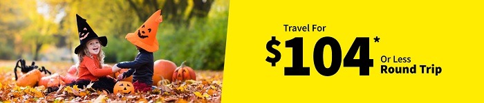 Round-Trip Flights for $104 or Less