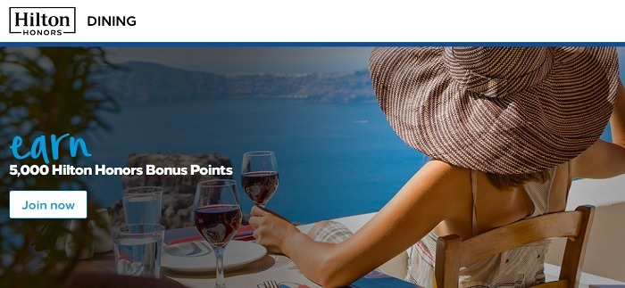 Get 5,000 Bonus Points When Joining Dining Program