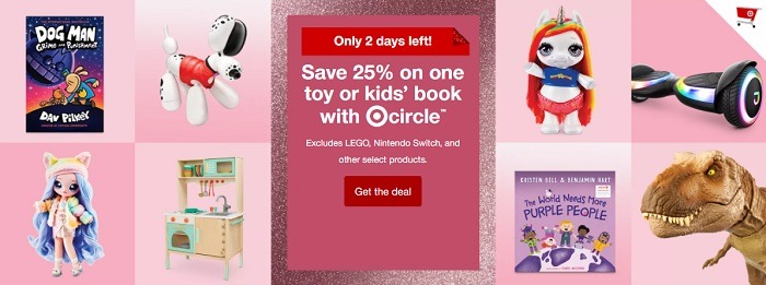 25% Off One Toy or Kids' Book Coupon