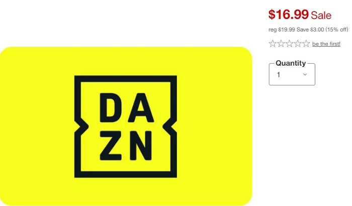 Get 15% Off DAZN Gift Cards