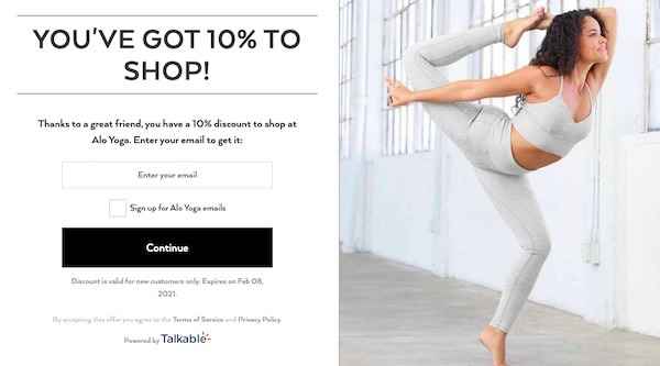 Alo Yoga First Order Discount